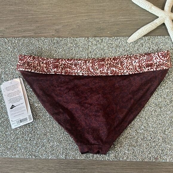 ATHLETA Batik Swim Bikini Bottom Small NEW Cinnamon - Picture 6 of 8